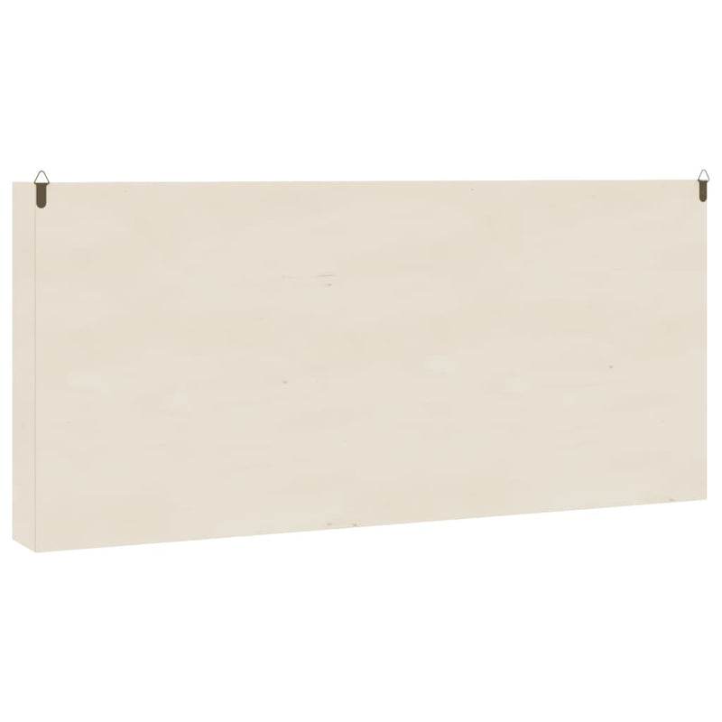 vidaXL Wooden Collector's Display Case with Doors 80x8.5x37cm