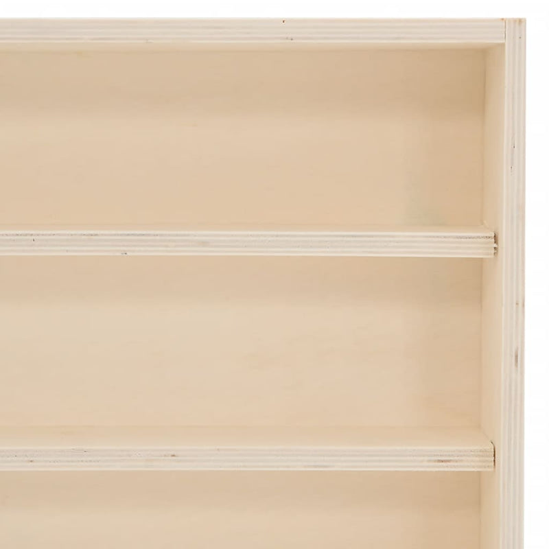 vidaXL Wooden Collector's Display Case with Doors 80x8.5x37cm