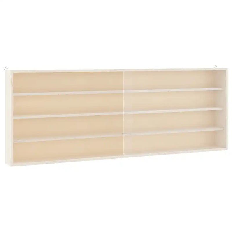 Wooden Collector's Display Case with Doors 100x8,5x37cm