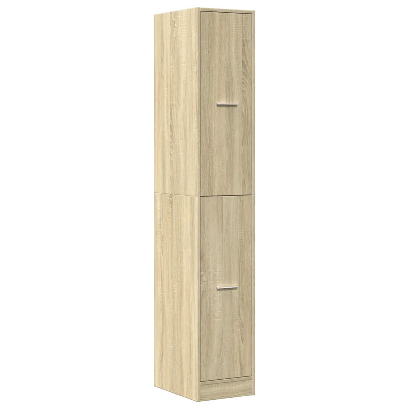 Apothecary Cabinet Sonoma Oak 30x41x174.5 cm Engineered Wood