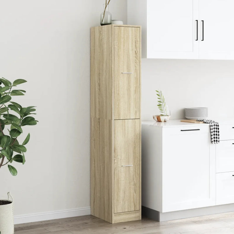 Apothecary Cabinet Sonoma Oak 30x41x174.5 cm Engineered Wood