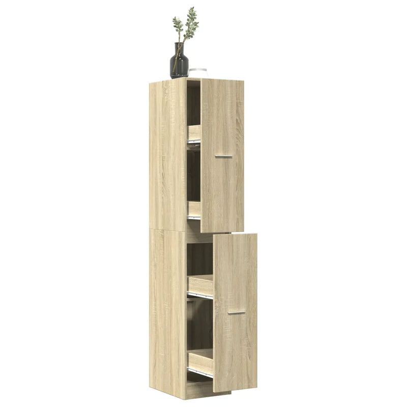 Apothecary Cabinet Sonoma Oak 30x41x174.5 cm Engineered Wood
