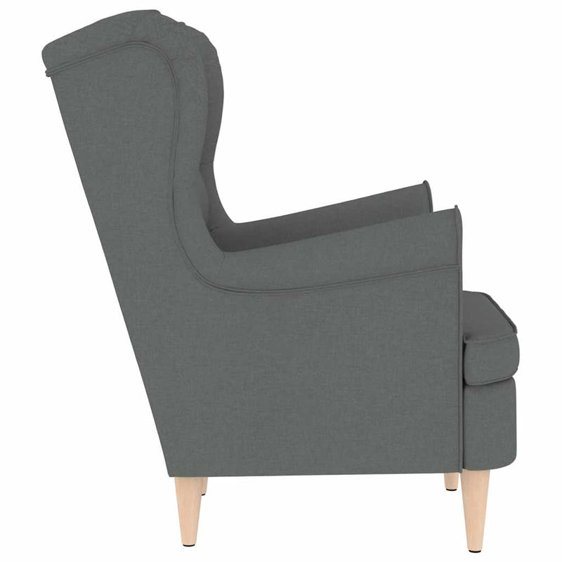 vidaXL Armchair Dark Grey 74x84x100 cm Fabric