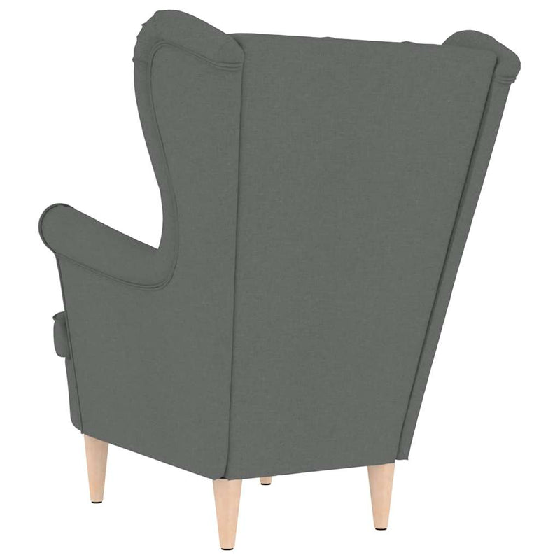 vidaXL Armchair Dark Grey 74x84x100 cm Fabric