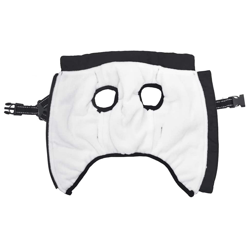 vidaXL Dog Coat with Harness Waterproof Reflective Black S