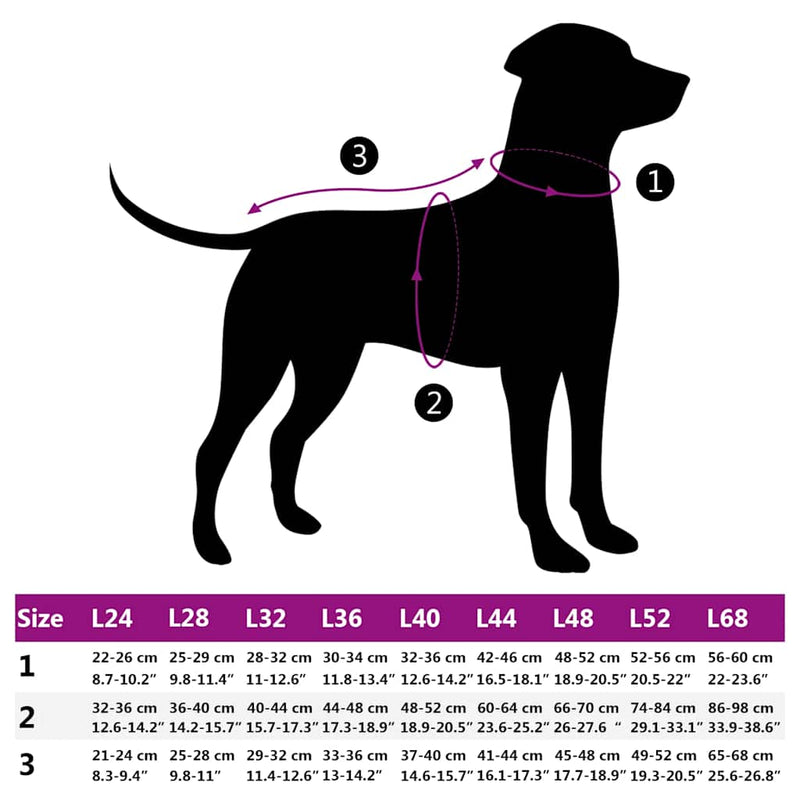 vidaXL Dog Coat with Harness Waterproof Reflective Black 2XL