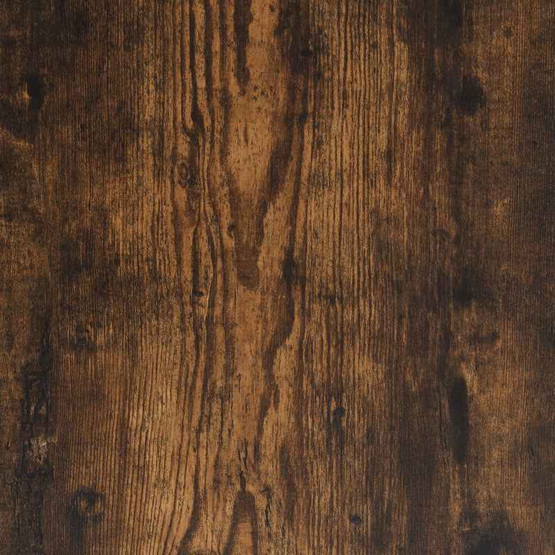 vidaXL 3 Piece Dining Table and Bench Set Smoked Oak Engineered Wood