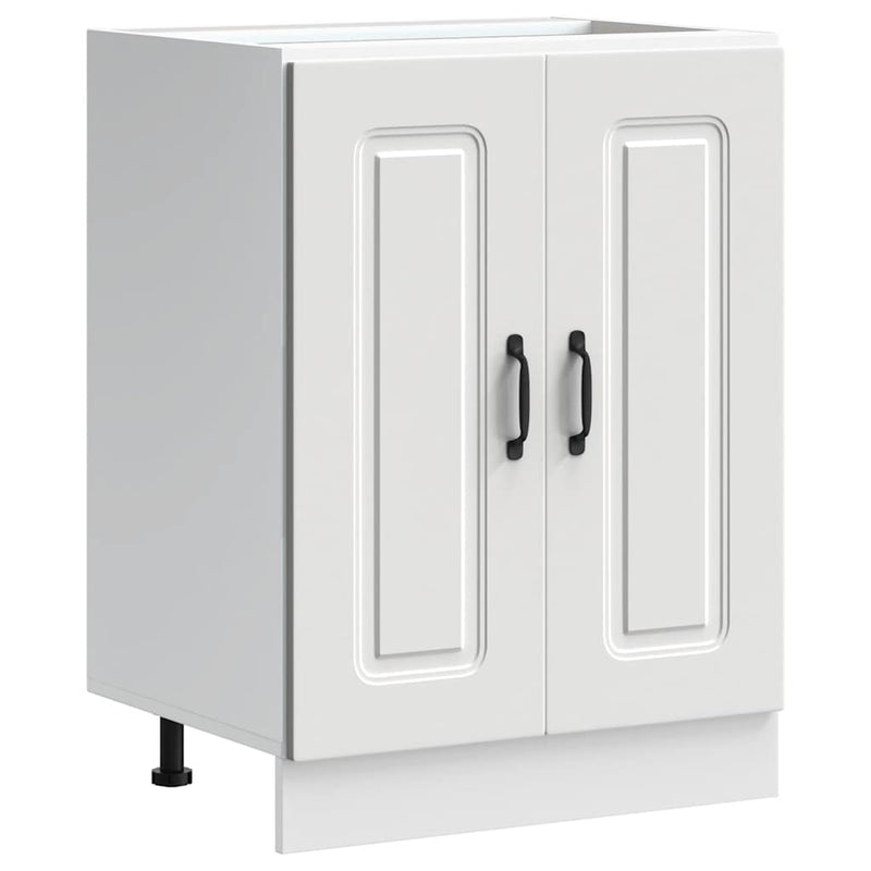 vidaXL Sink Base Cabinet Kalmar White 60x46x81.5 cm Engineered Wood