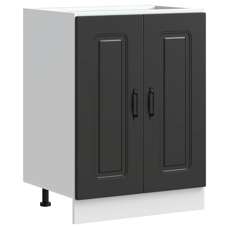 vidaXL Sink Base Cabinet "Kalmar" Black 60x46x81,5 cm Engineered Wood