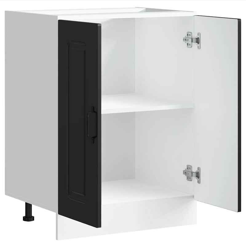 vidaXL Sink Base Cabinet "Kalmar" Black 60x46x81,5 cm Engineered Wood
