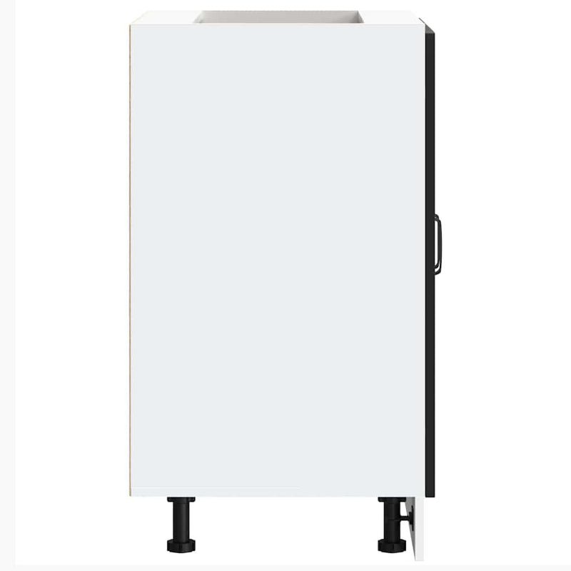 vidaXL Sink Base Cabinet "Kalmar" Black 60x46x81,5 cm Engineered Wood
