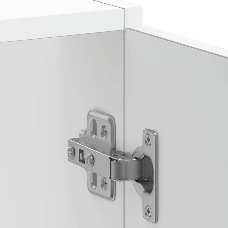 Sink Base Cabinet "Kalmar" High Gloss White 60x46x81.5 cm