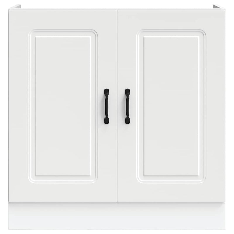vidaXL Sink Base Cabinet Kalmar White 80x46x81.5 cm Engineered Wood