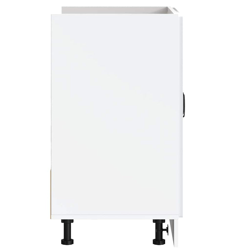 vidaXL Sink Base Cabinet Kalmar White 80x46x81.5 cm Engineered Wood
