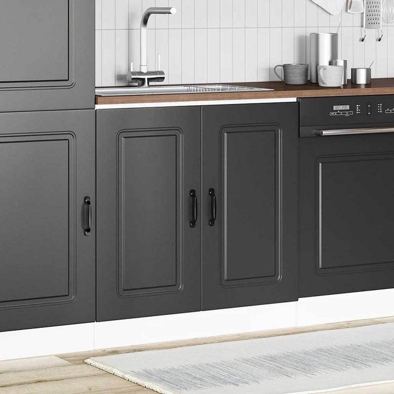 vidaXL Sink Base Cabinet "Kalmar" Black 80x46x81,5 cm Engineered Wood