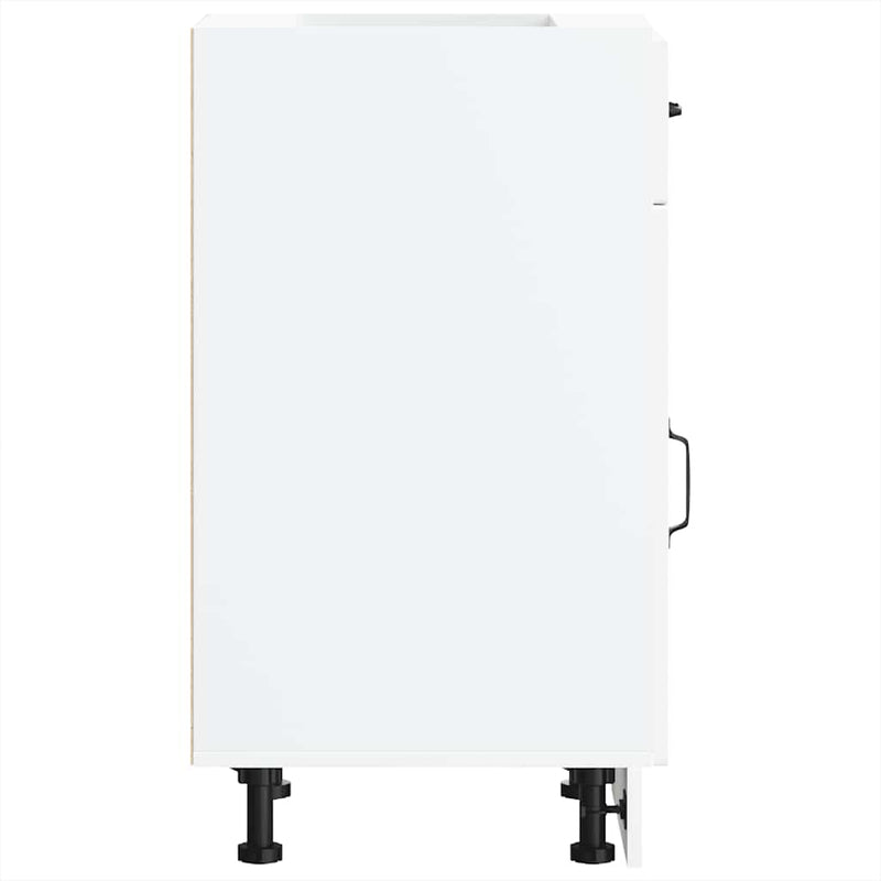 vidaXL Kitchen Base Cabinet Kalmar White Engineered Wood
