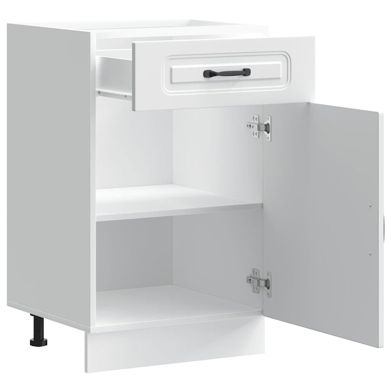 vidaXL Kitchen Base Cabinet Kalmar White Engineered Wood