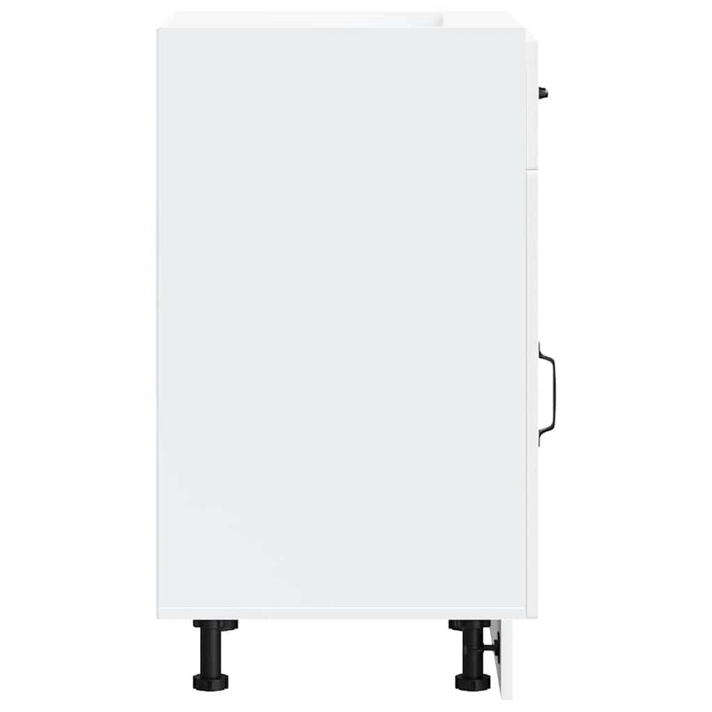 vidaXL Kitchen Base Cabinet Kalmar White Engineered Wood