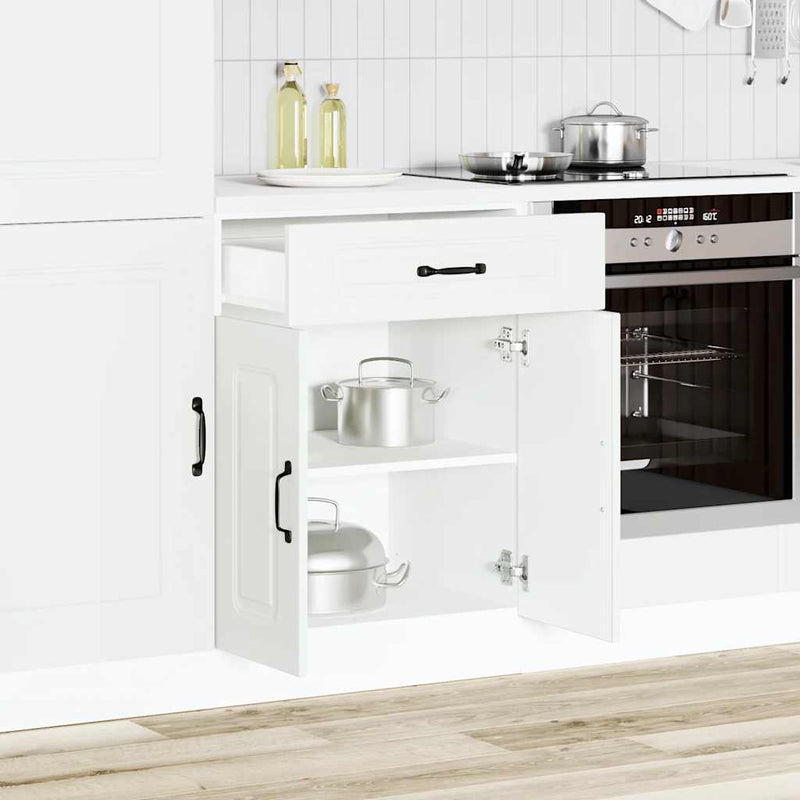 vidaXL Kitchen Base Cabinet Kalmar White Engineered Wood