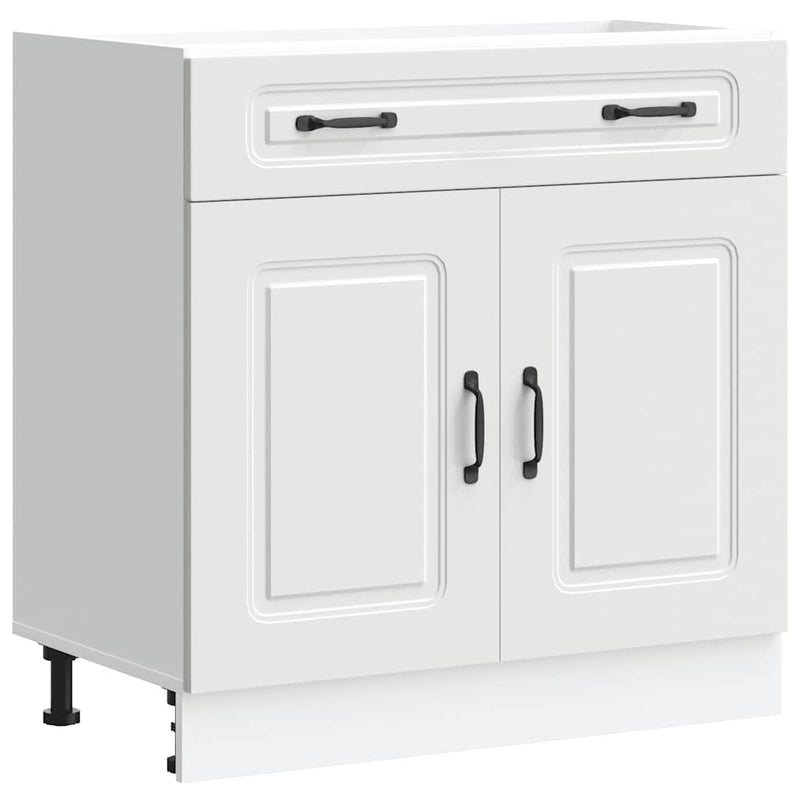 vidaXL Kitchen Base Cabinet Kalmar White Engineered Wood