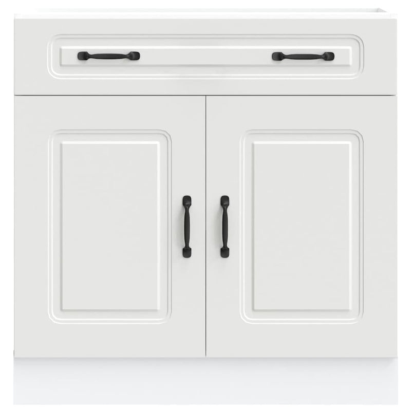 vidaXL Kitchen Base Cabinet Kalmar White Engineered Wood