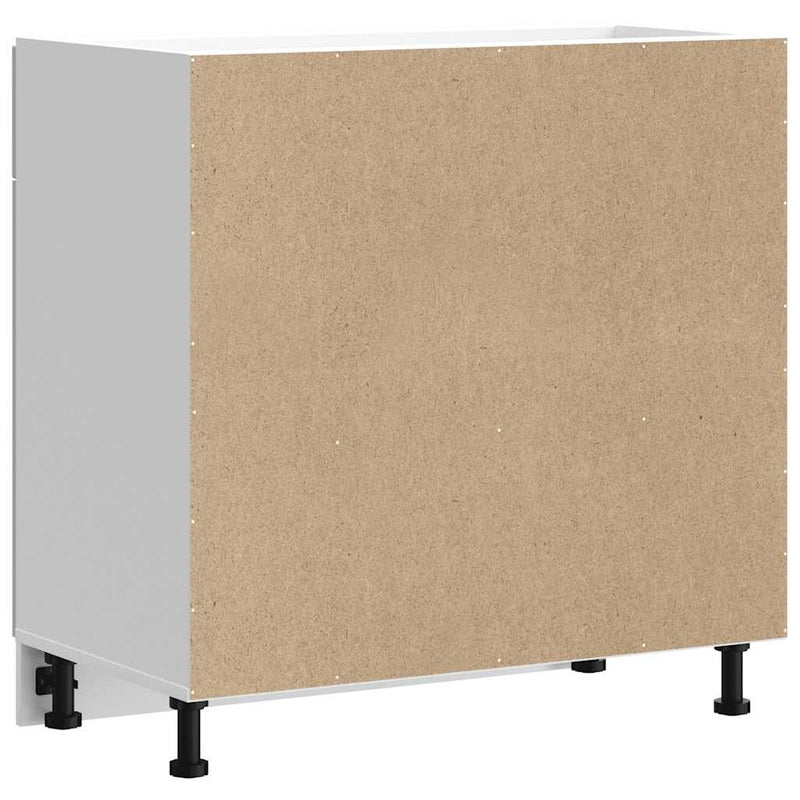 vidaXL Kitchen Base Cabinet Kalmar White Engineered Wood