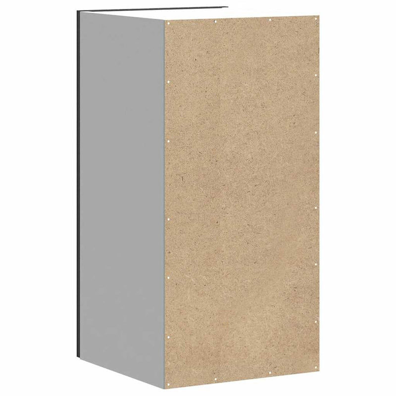 vidaXL Kitchen Wall Cabinet "Kalmar" Black Engineered Wood