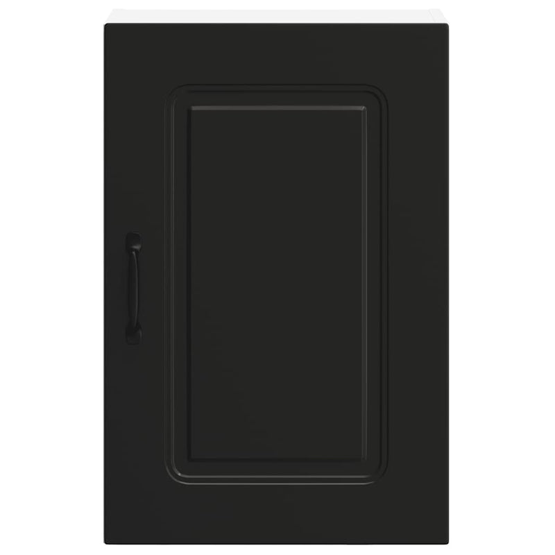vidaXL Kitchen Wall Cabinet "Kalmar" Black Engineered Wood