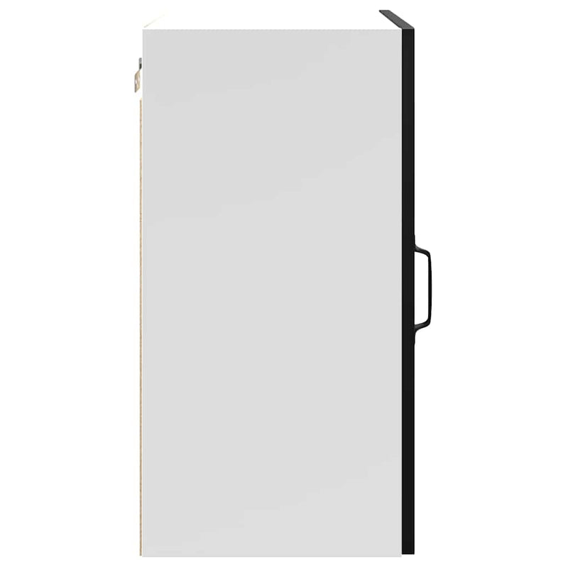 vidaXL Kitchen Wall Cabinet "Kalmar" Black Engineered Wood