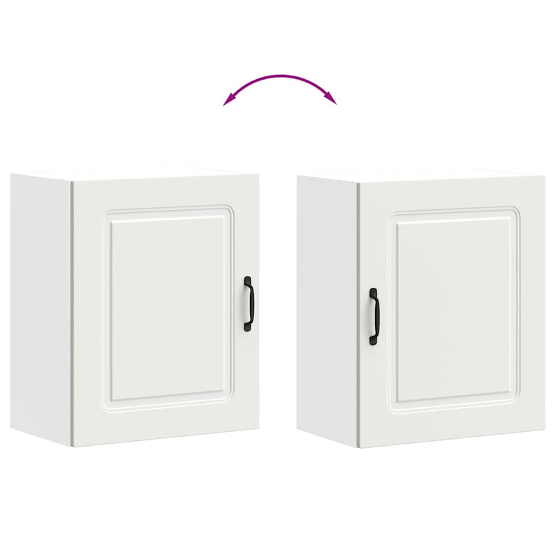 vidaXL Kitchen Wall Cabinet Kalmar White Engineered Wood