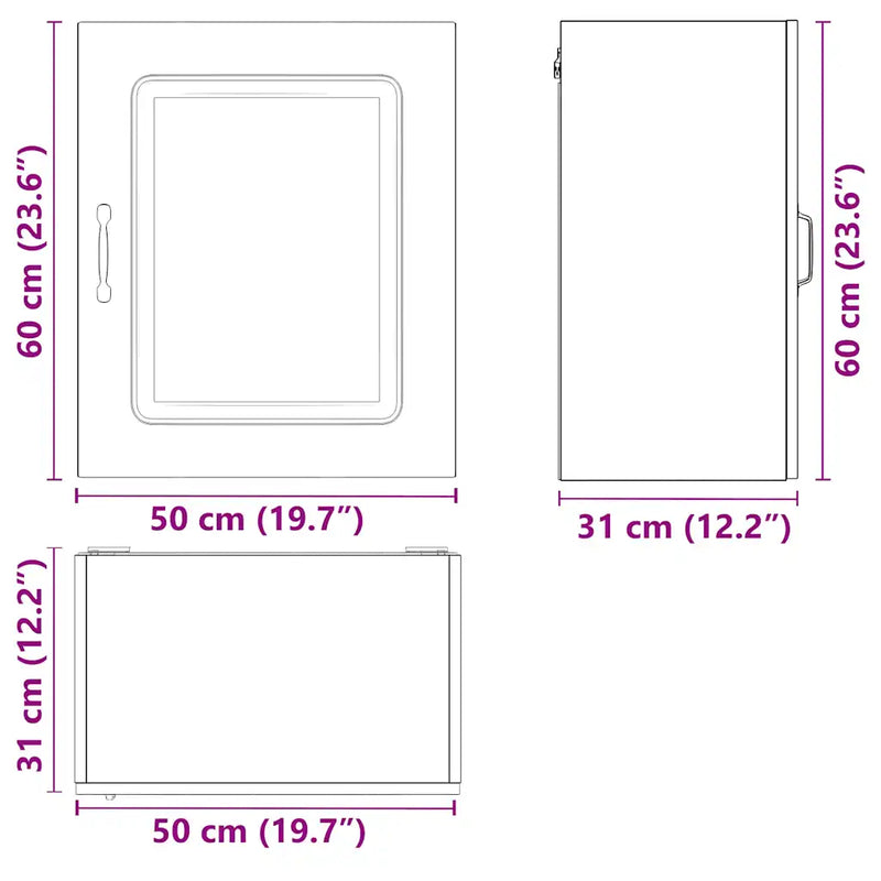 Kitchen Wall Cabinets 2 pcs Kalmar White Engineered Wood