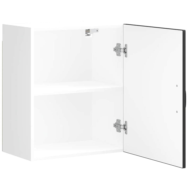 vidaXL Kitchen Wall Cabinet "Kalmar" Black Engineered Wood