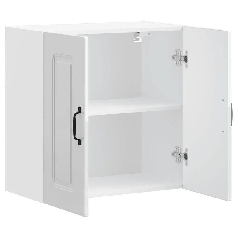 Kitchen Wall Cabinet "Kalmar" High Gloss White Engineered Wood