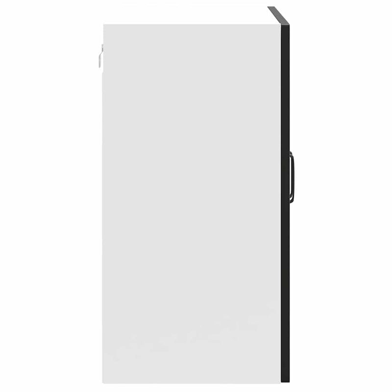 vidaXL Kitchen Wall Cabinet "Kalmar" Black Engineered Wood