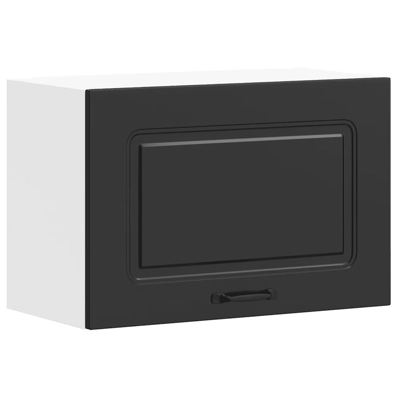 Kitchen Wall Cabinet "Kalmar" Black Engineered Wood