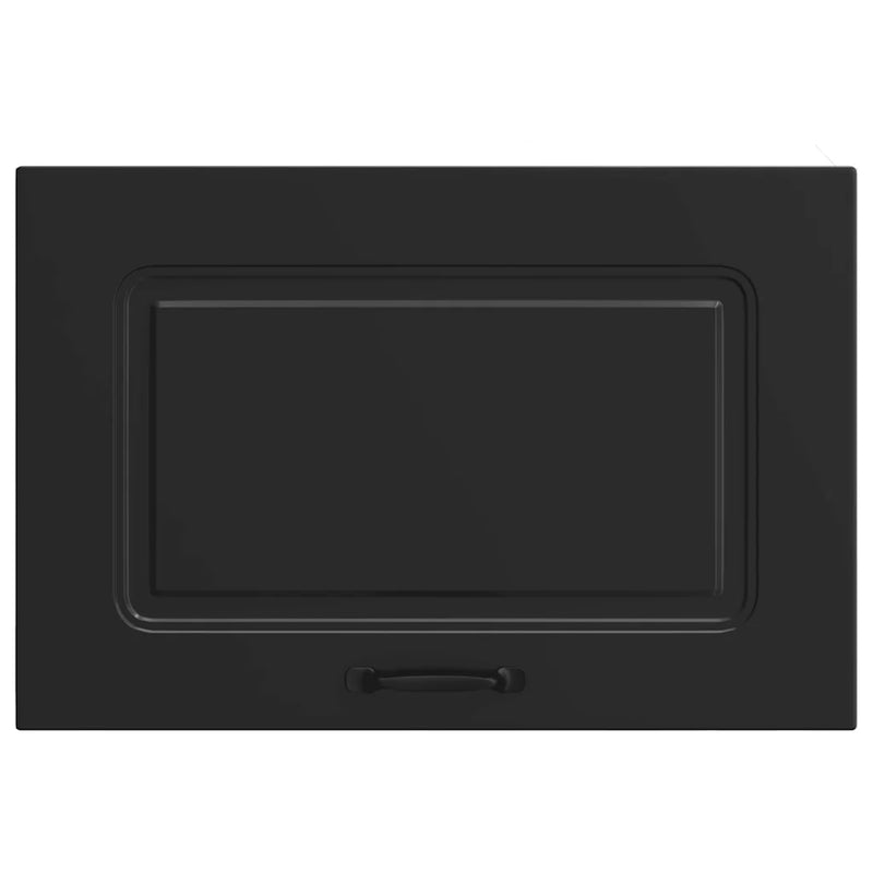 Kitchen Wall Cabinet "Kalmar" Black Engineered Wood