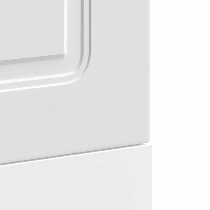 vidaXL Dishwasher Panel Kalmar White 45x1.5x67 cm Engineered Wood