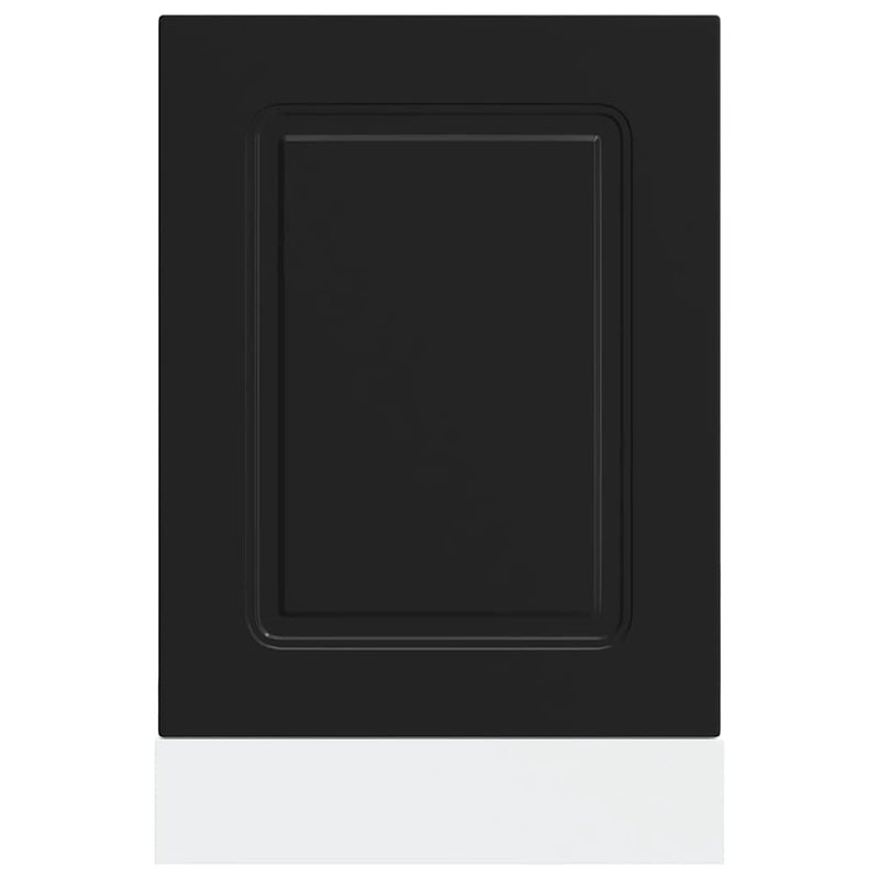 vidaXL Dishwasher Panel "Kalmar" Black 45x1,5x67 cm Engineered Wood