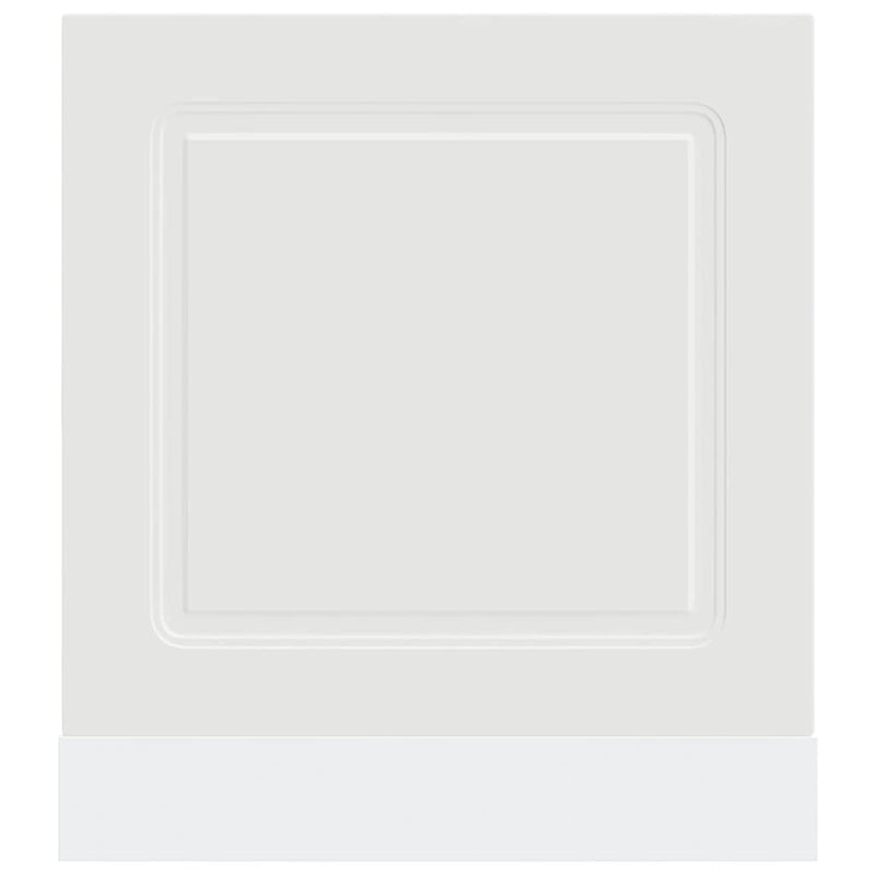 vidaXL Dishwasher Panel Kalmar White 60x1.5x67 cm Engineered Wood