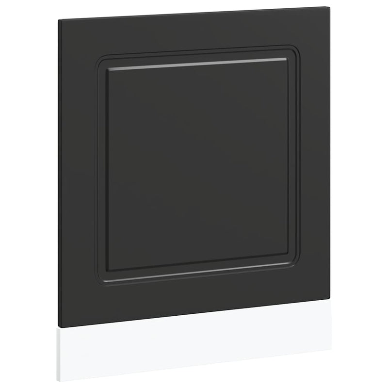 vidaXL Dishwasher Panel "Kalmar" Black 60x1,5x67 cm Engineered Wood