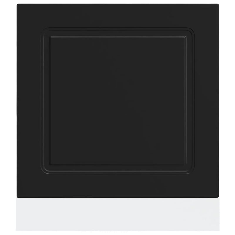 vidaXL Dishwasher Panel "Kalmar" Black 60x1,5x67 cm Engineered Wood