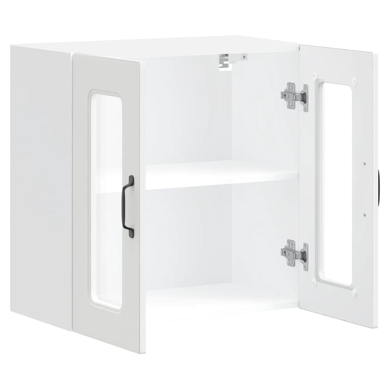 vidaXL Kitchen Wall Cabinet with Glass Door Kalmar White Engineered Wood