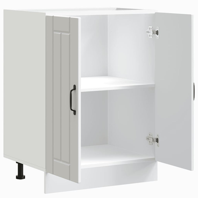 vidaXL Sink Base Cabinet Lucca White Engineered Wood