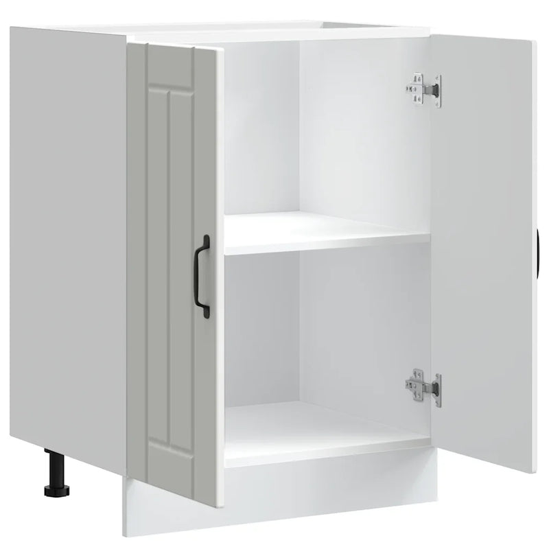 Sink Base Cabinet "Lucca" High Gloss White Engineered Wood