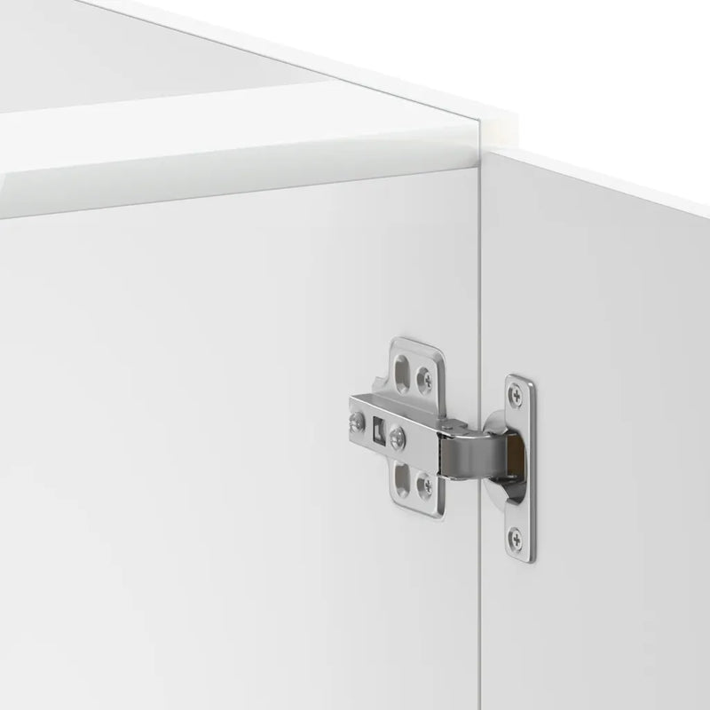 Sink Base Cabinet "Lucca" High Gloss White Engineered Wood