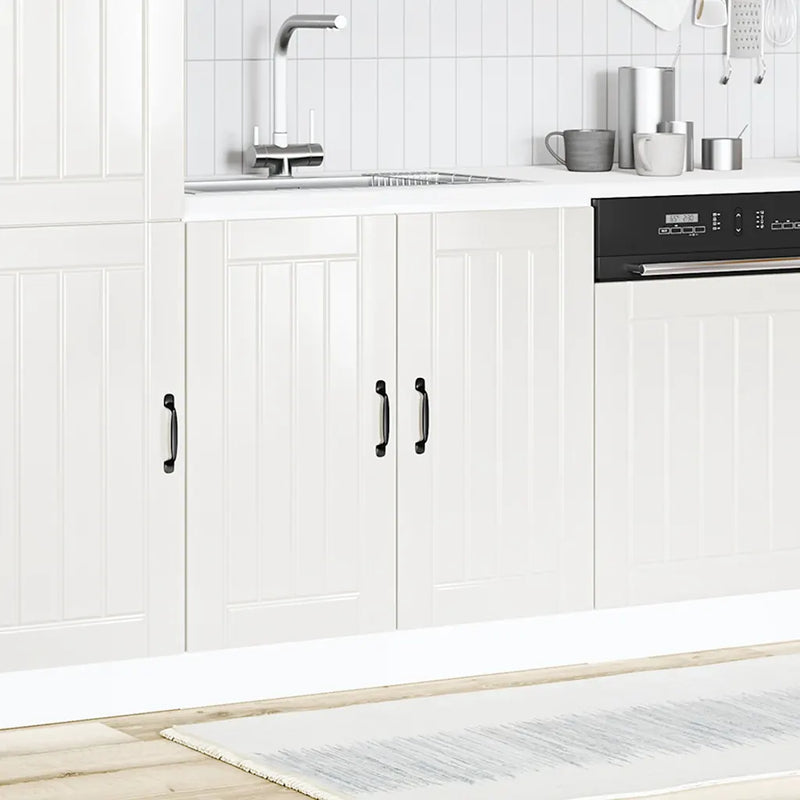 Sink Base Cabinet "Lucca" High Gloss White Engineered Wood