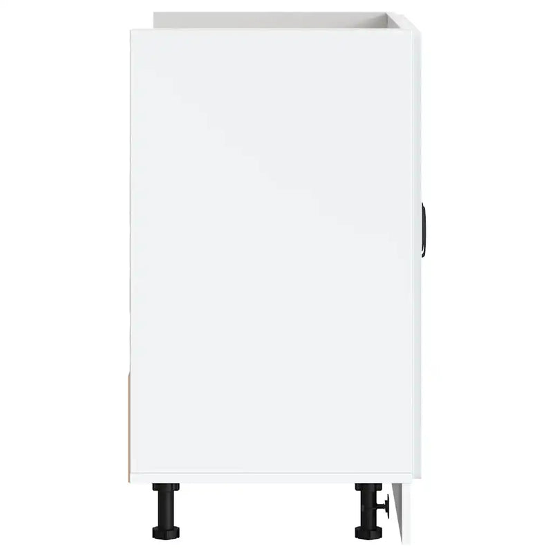 Sink Base Cabinet "Lucca" High Gloss White Engineered Wood