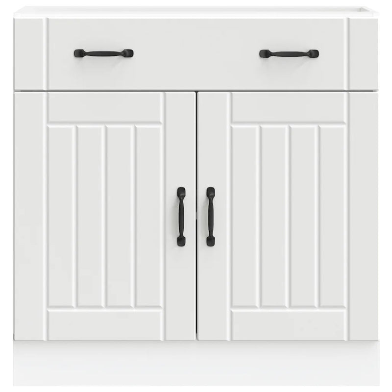 Kitchen Base Cabinet Lucca White Engineered Wood