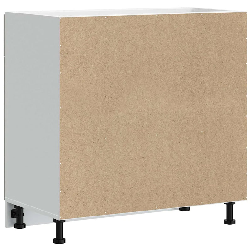 Kitchen Base Cabinet "Lucca" High Gloss White Engineered Wood