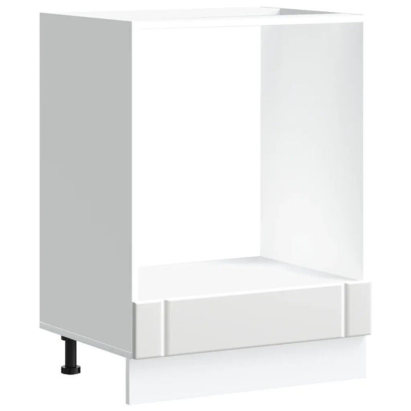 Oven Cabinet Lucca White Engineered Wood